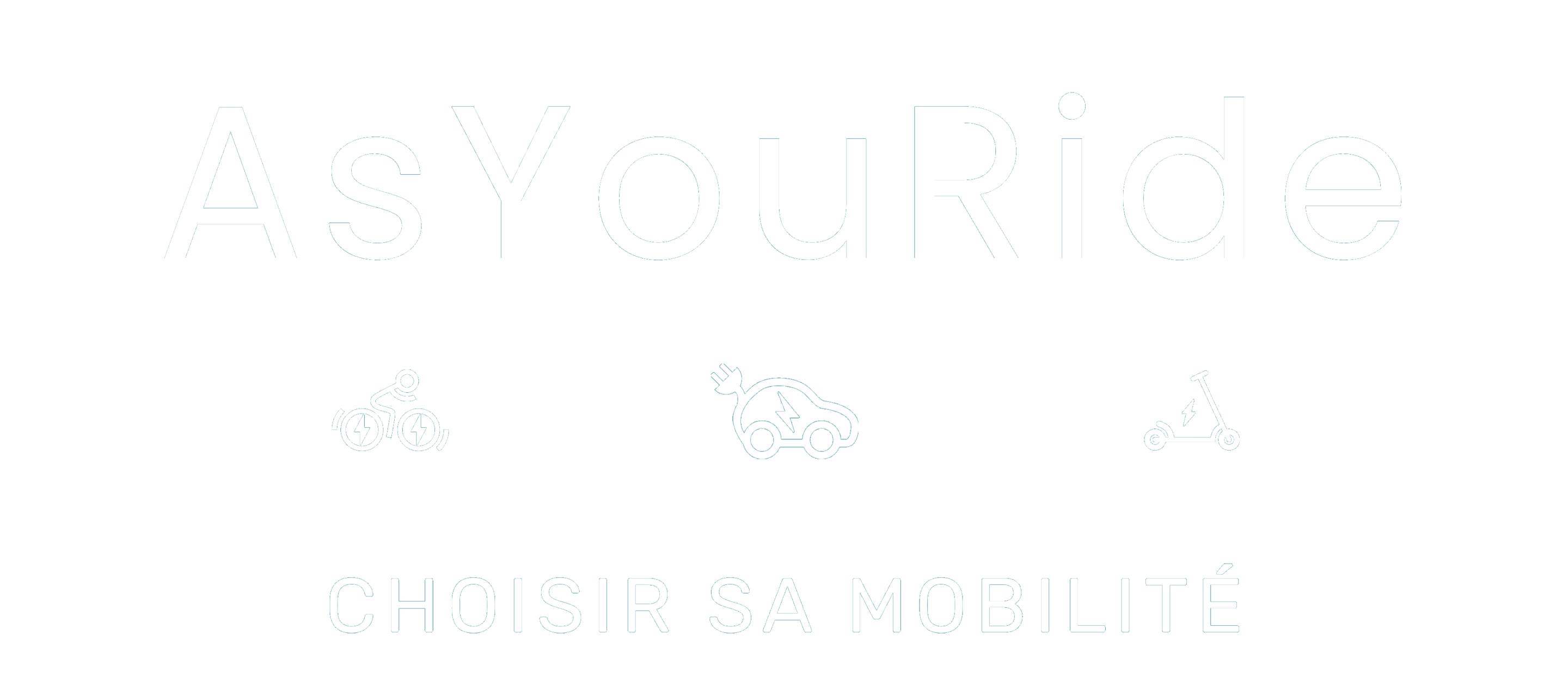 logo as you ride hippodrome france BLANC