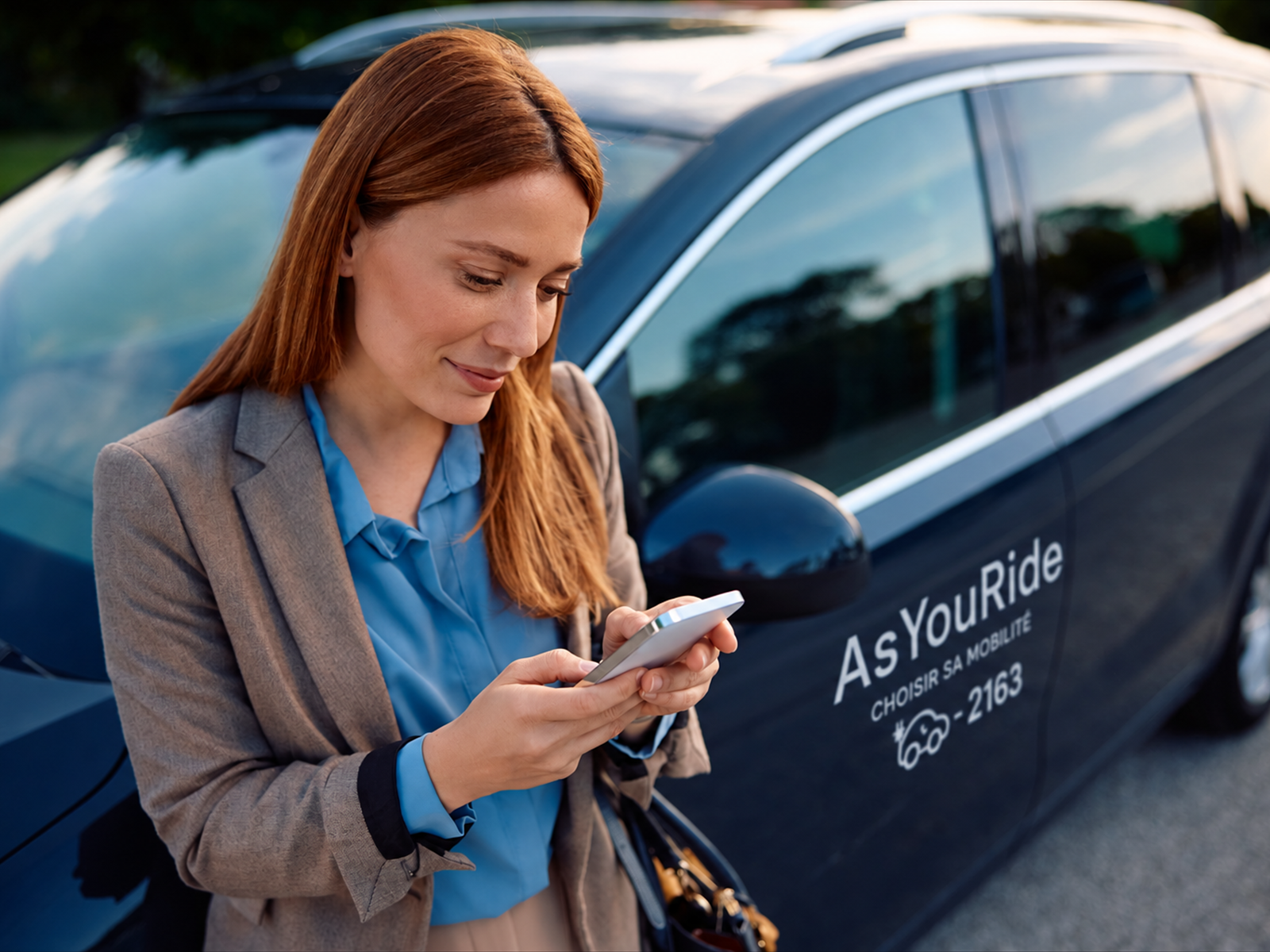 Réservation mobile d’une voiture partagée pour un trajet professionnel