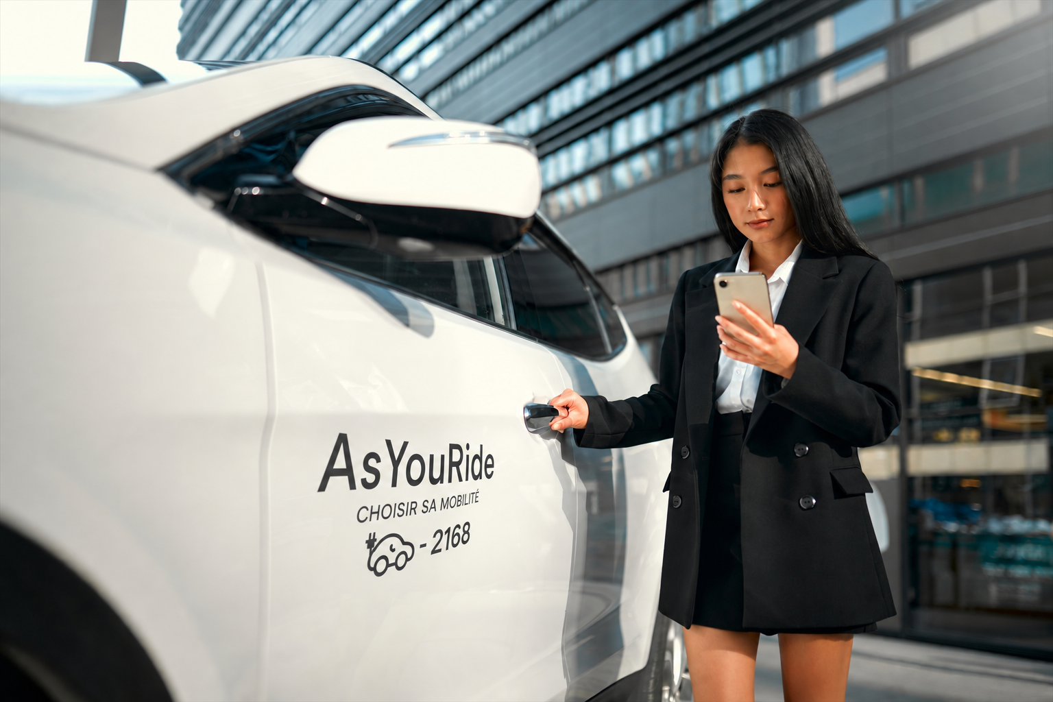 Accès à une voiture partagée depuis l’application mobile AsYouRide