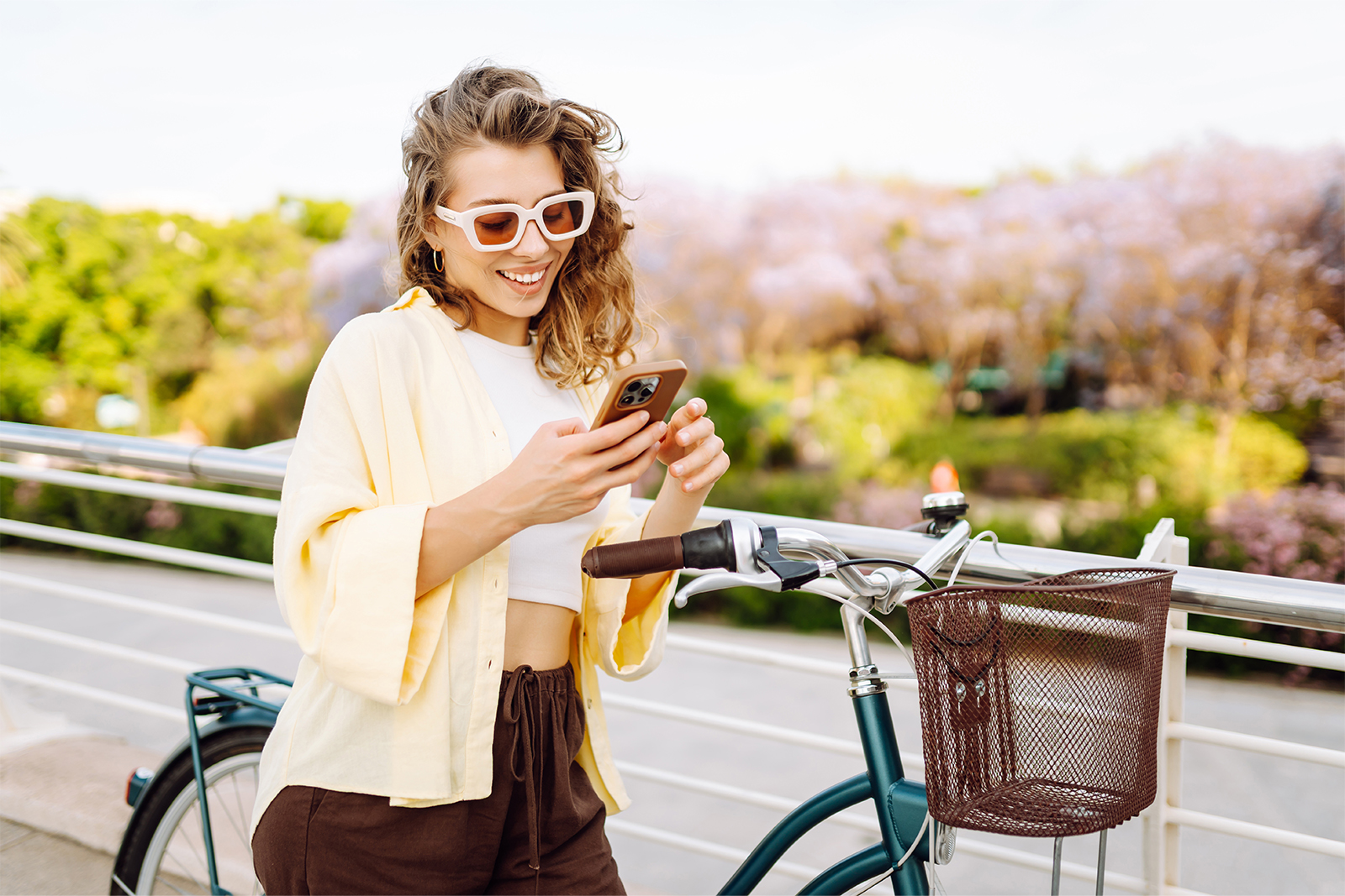 Accès à un vélo partagé connecté depuis un smartphone