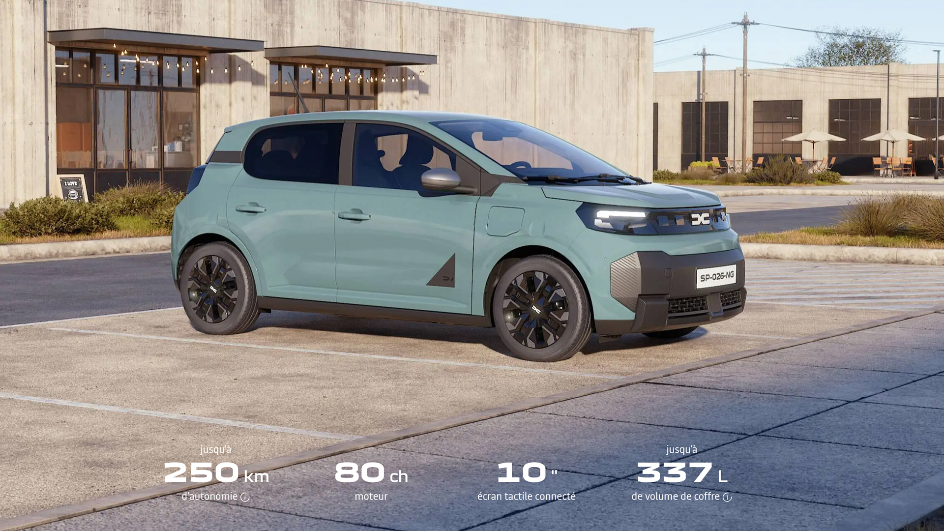Nouvelle Dacia Spring électrique pour une flotte d’autopartage d’entreprise, avec ses repères 2026