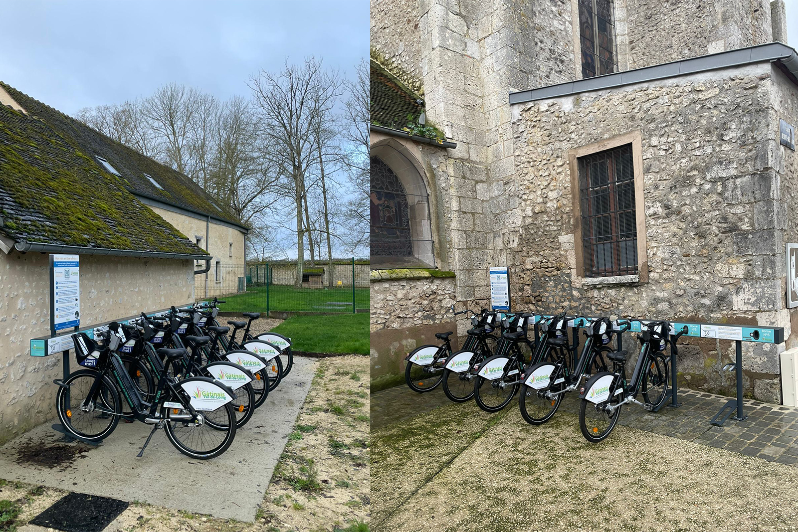 Station de vélos électriques en libre-service dans le Gâtinais Val de Loing
